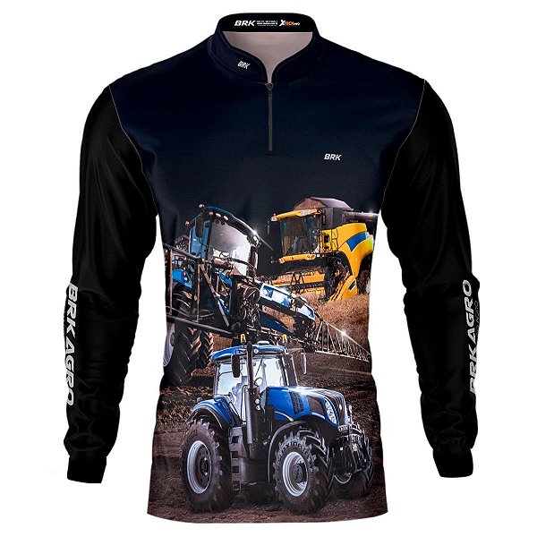 Camisa Agro BRK Maquinário Agrícola com Proteção UV50+