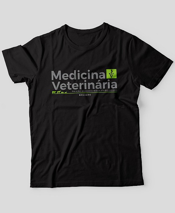 Camiseta Agro BRK Medicina Veterinária Algodão Egípcio