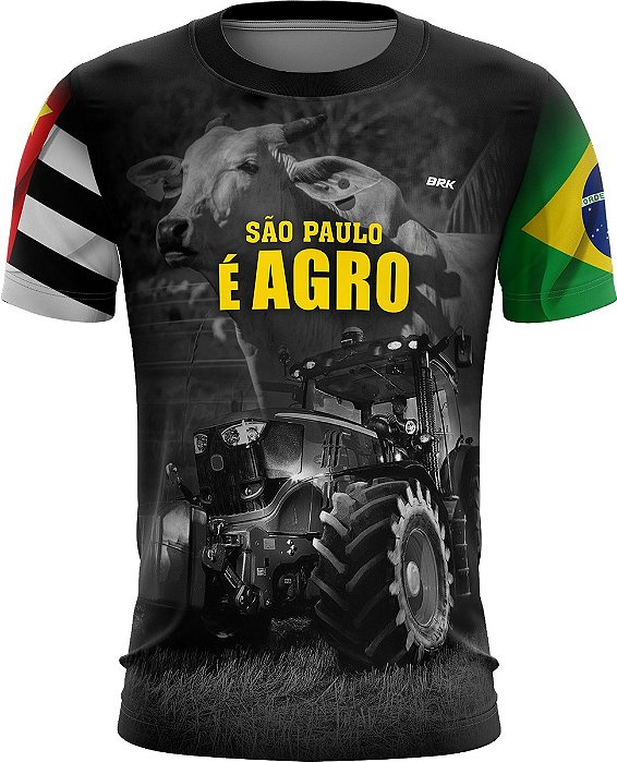 Camiseta Agro Brk São Paulo é Agro com UV50+