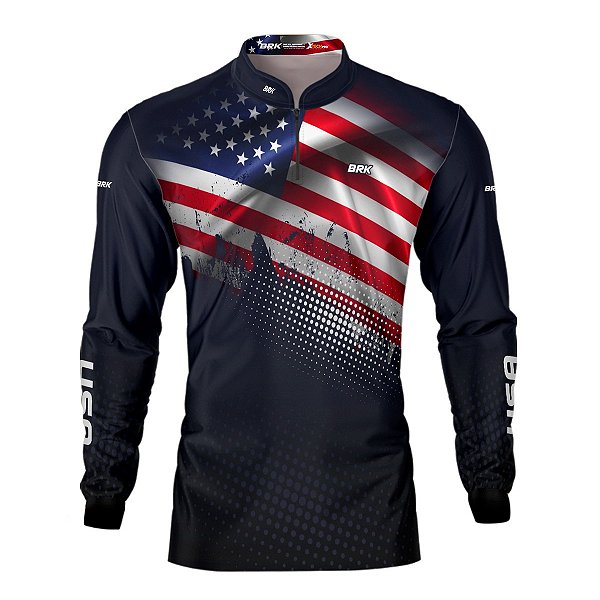 Camisa Agro BRK Estados Unidos com UV50 +