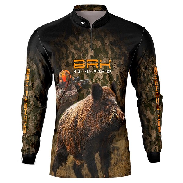 Camisa de Caça BRK Camuflado Wild Boar com UV50 +