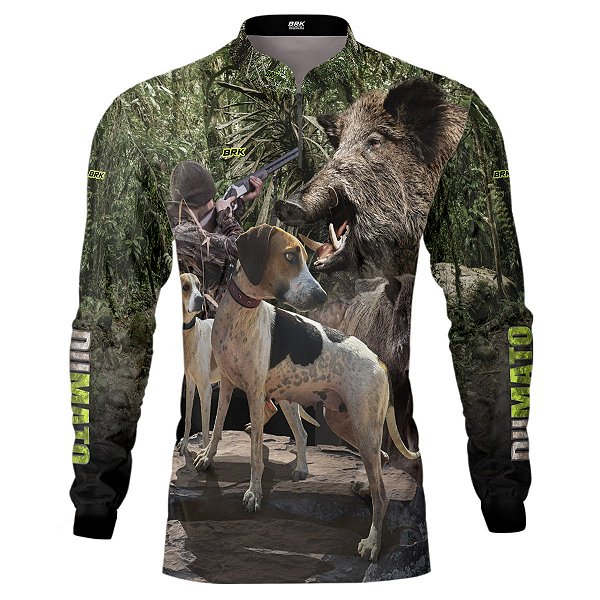 Camisa de Caça BRK Dumato Javali Foxhound Real Tree com UV50 +