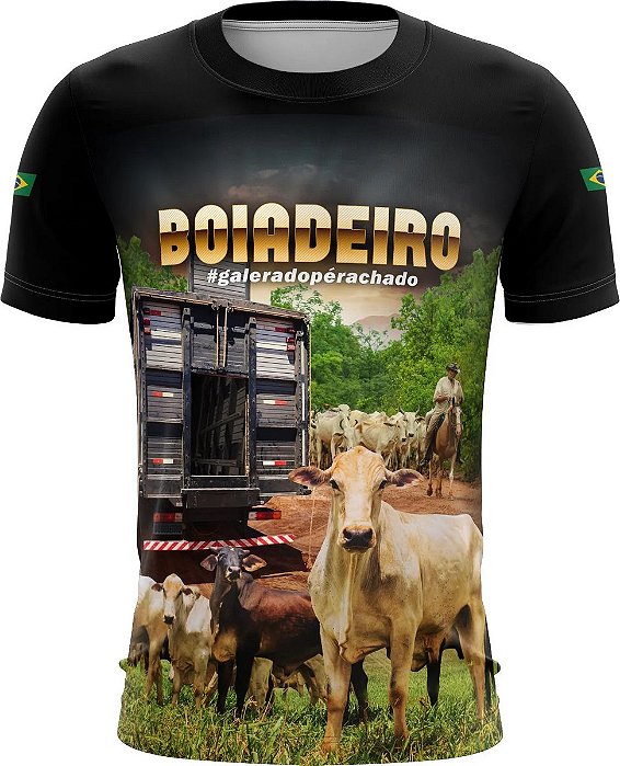 Camiseta Agro Brk Caminhoneiro Boiadeiro com UV50 +