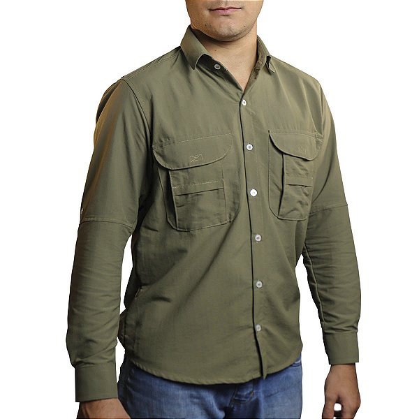 Camisa Work BRK com Proteção UV50+ - Caqui