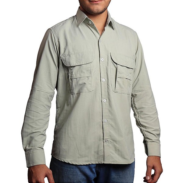 Camisa Work BRK com Proteção UV50+ - Areia