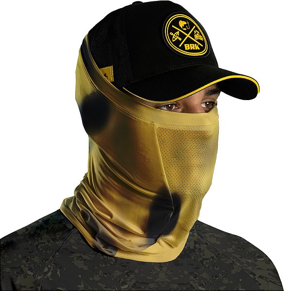 Bandana Black Mask BRK Amarelo e Preto com Uv50