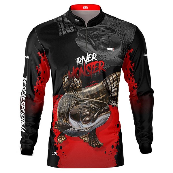 Camisa de Pesca BRK Traíra Monster com UV50 +