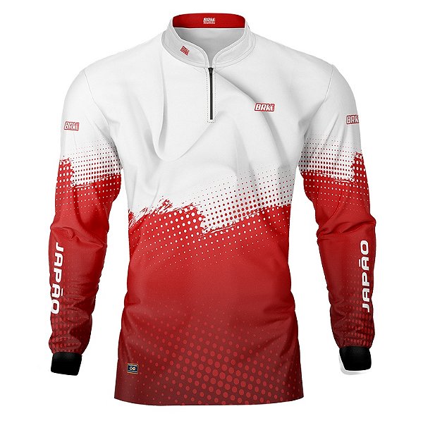 Camisa de Pesca BRK Bandeira Japão com UV50 +