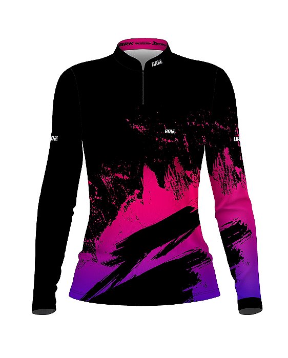 Camisa de Pesca BRK Feminina Purple Flash com UV50 +