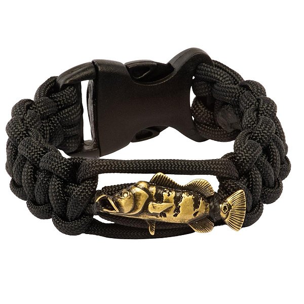 Pulseira Pescador BRK Paracord Tucunaré Ouro