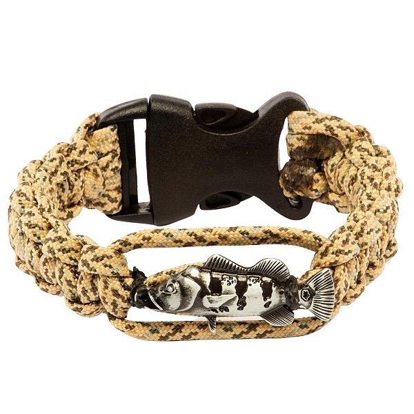 Pulseira Pescador BRK Paracord Tucunaré Grafite