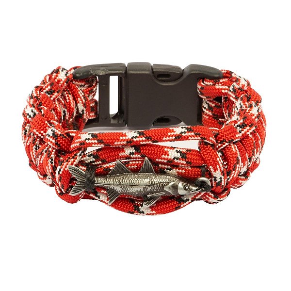 Pulseira Pescador BRK Paracord Robalo Grafite