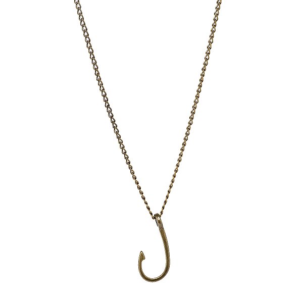 Corrente Masculina Pingente Anzol Pescador Brk