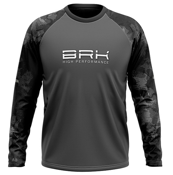 Camisa Raglan BRK Unlimited Camuflado com UV50 +