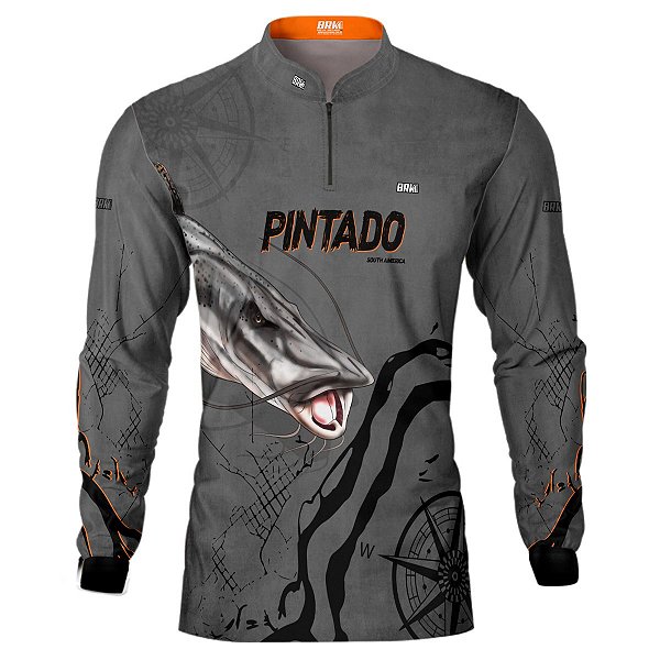 Camisa de Pesca BRK Gigantes do Rio Pintado com UV50 +