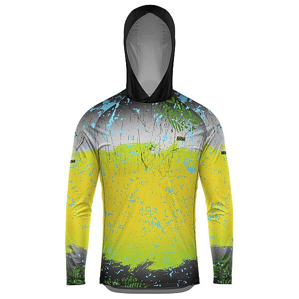 Camisa de Pesca com Capuz BRK Mahi Mahi com UV50 +
