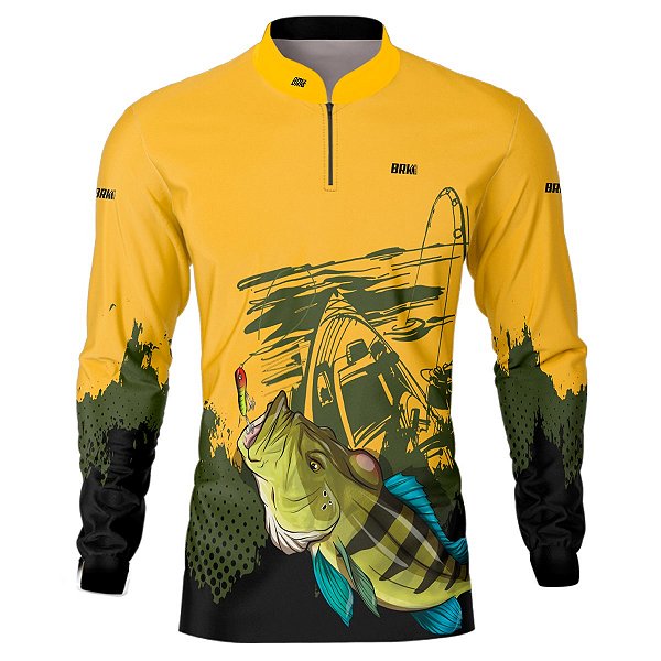 Camisa de Pesca BRK Pantanal Tucunaré com UV50 +