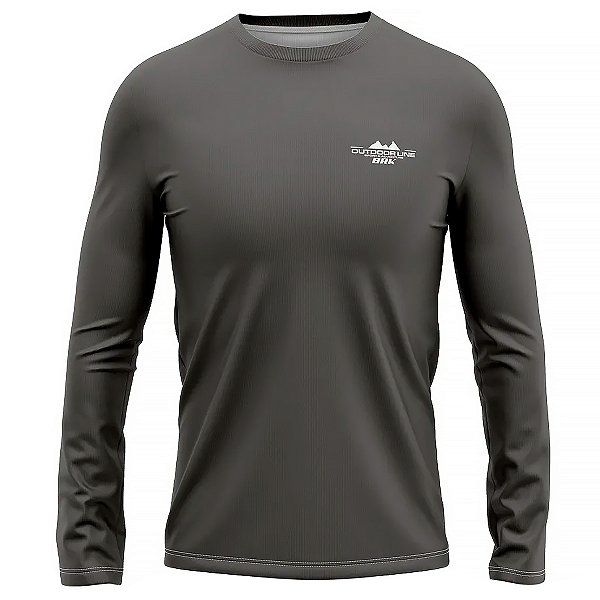 Camisa Térmica Infantil BRK Cinza com UV50 +