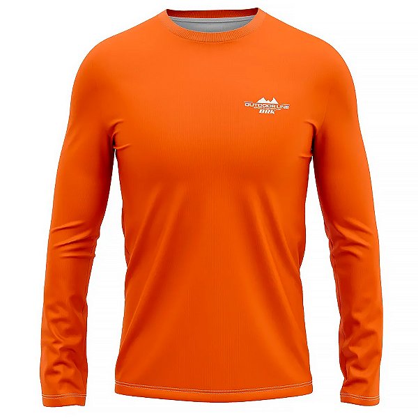 Camisa Térmica Infantil BRK Laranja com UV50 +