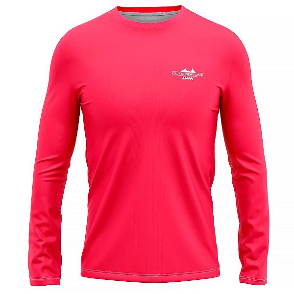 Camisa Térmica Infantil BRK Rosa com UV50 +