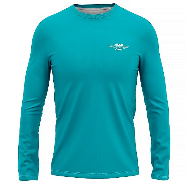 Camisa Térmica Infantil BRK Turquesa com UV50 +