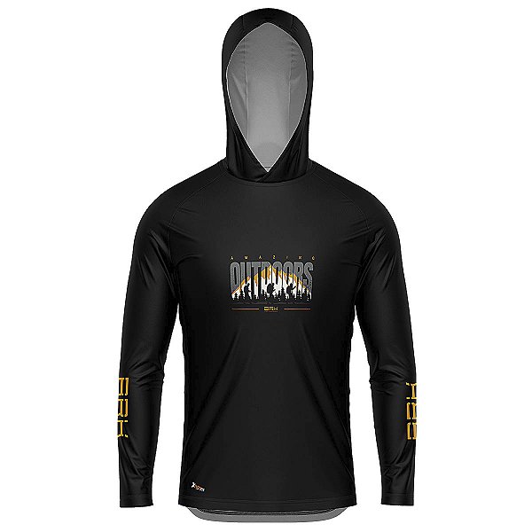 Camisa de Pesca com Capuz BRK Amazing Outdoors com UV50 +