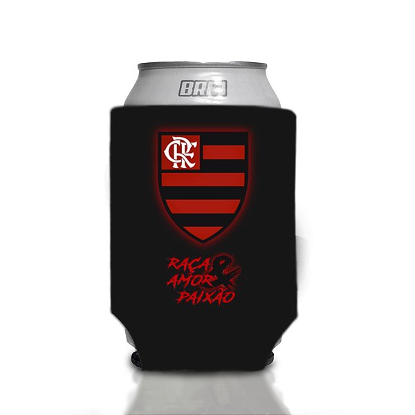 Porta Latas Brk Paixão Rubro Negra Neoprene 3mm Para Latas 350ml
