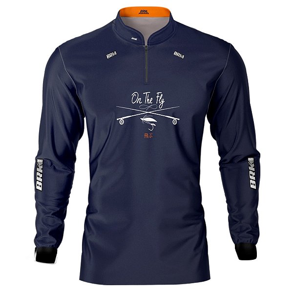Camisa de Pesca BRK On The Fly Fishing com UV50+