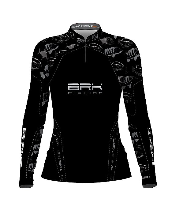 Camisa de Pesca Feminina BRK Tucunaré Cammo com Proteção UV50+