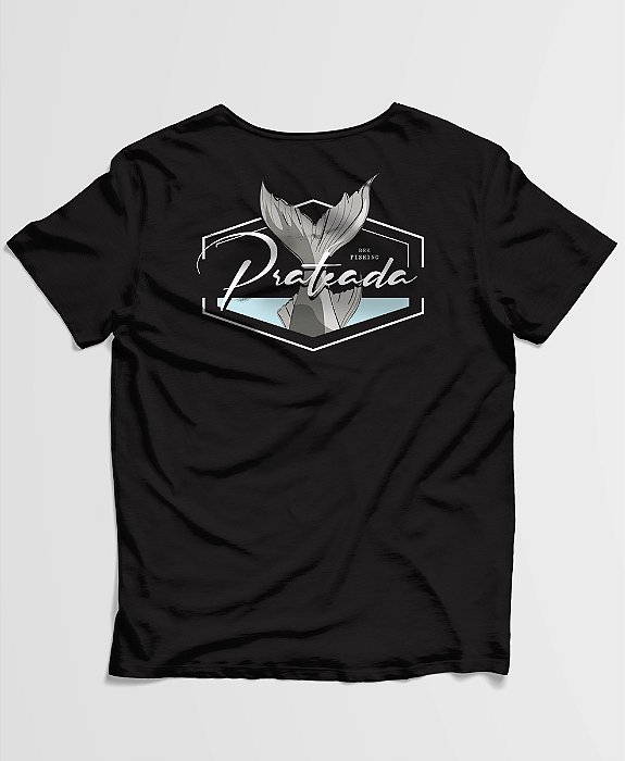 Camiseta Casual BRK Cauda Prateada em Algodão Egípcio