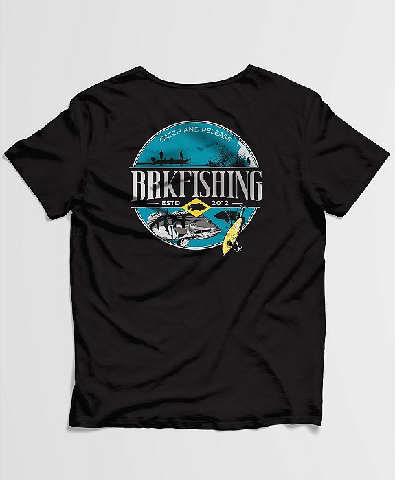 Camiseta Fishing Brk Catch And Release com Algodão Egípcio
