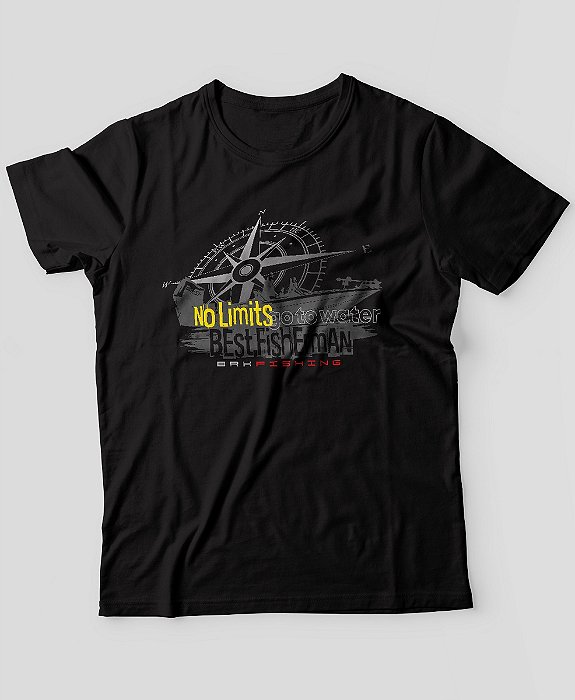 Camiseta Fishing Brk No Limits com Algodão Egípcio