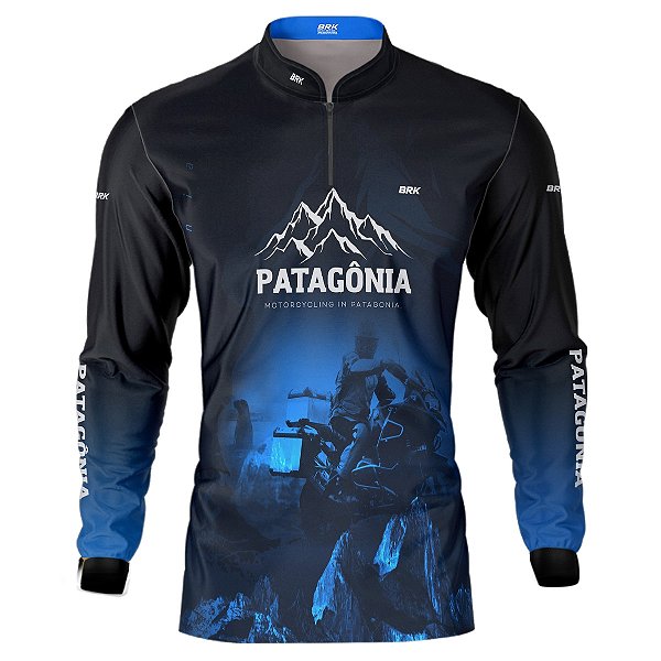 Camisa Motociclista Brk Motorcycling Patagônia com UV50+