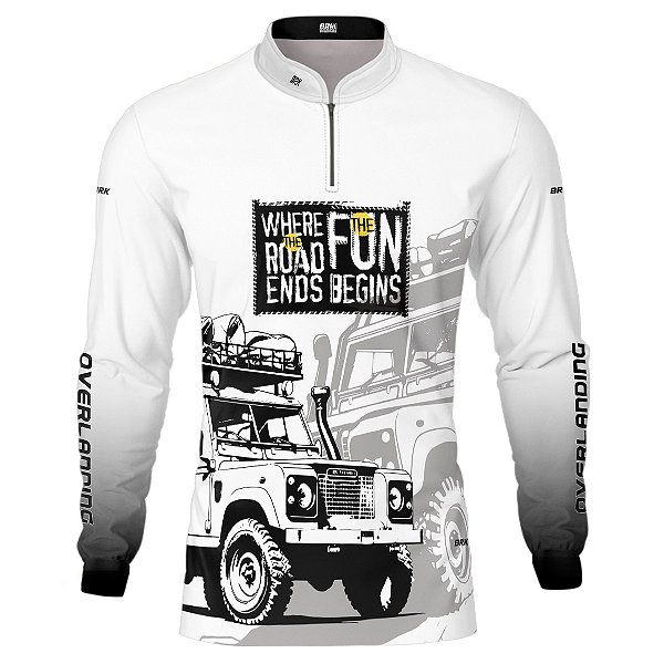 Camisa Overland Brk 4x4 Branca com Uv50