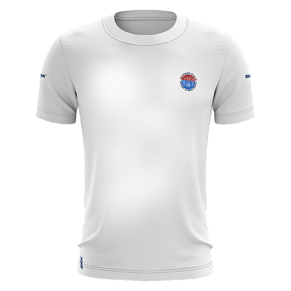 Camiseta Motociclista Brk Rota 66 USA Branca com UV50+
