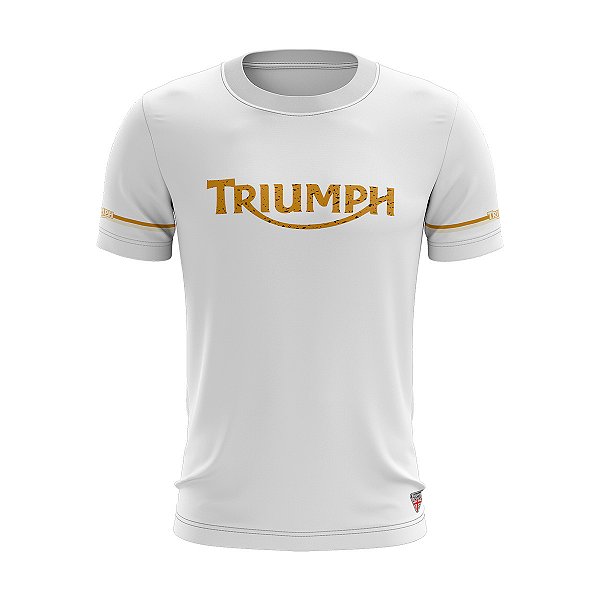 Camiseta de Motociclismo Brk Casual England White Scrateched com Uv 50