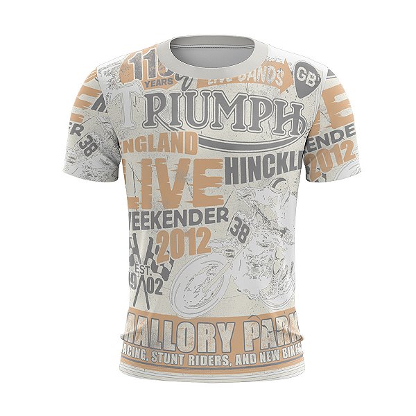 Camiseta de Motociclismo Brk Mallory Park com Uv 50