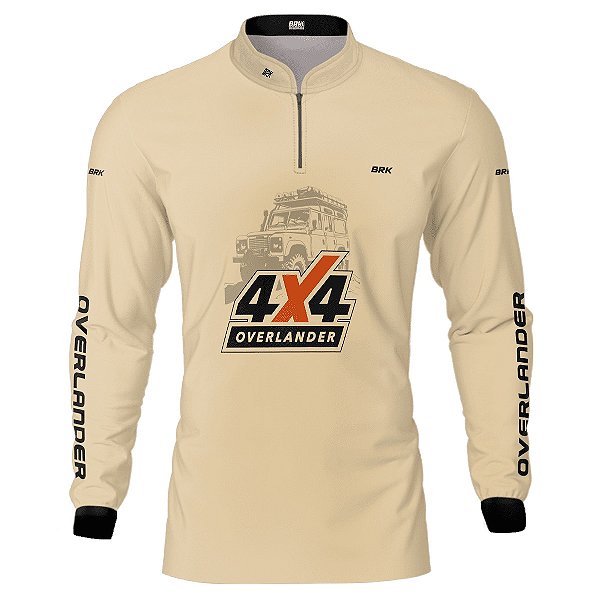 Camisa Overland Brk 4X4 Bege com Uv50