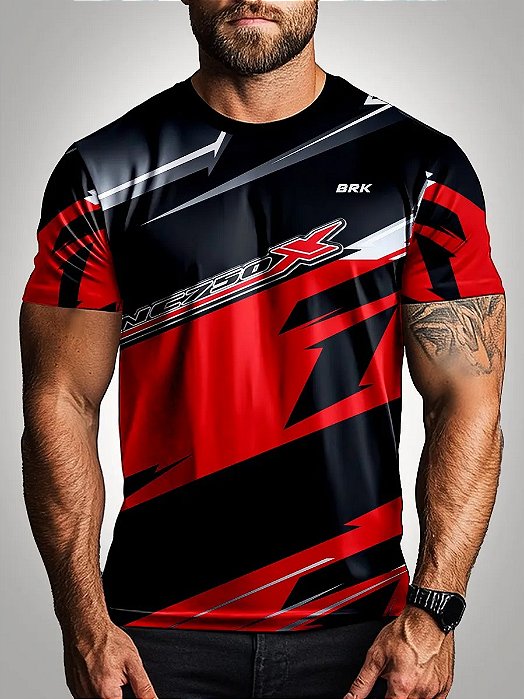 Camiseta Motociclista Brk Moto NC750 com Uv50
