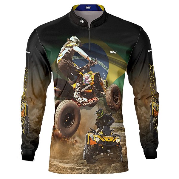 Camisa BRK Quadriciclo Motocross com Proteção Solar UV 50+
