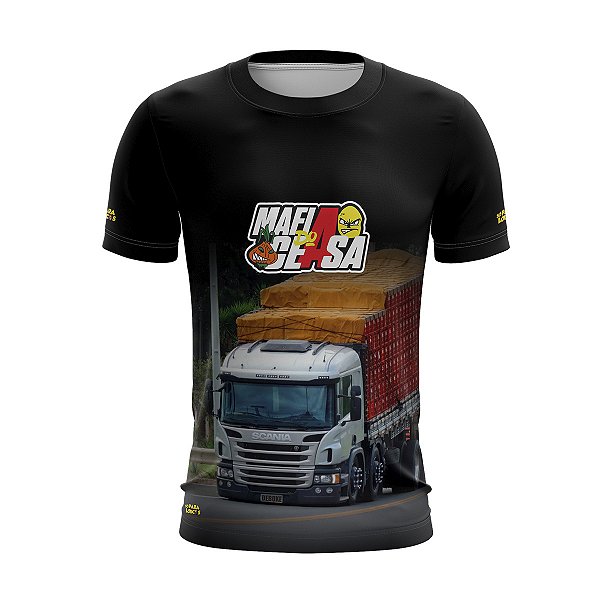 Camiseta de Caminhão Brk Máfia do Ceasa Só Para Loucos com Uv50