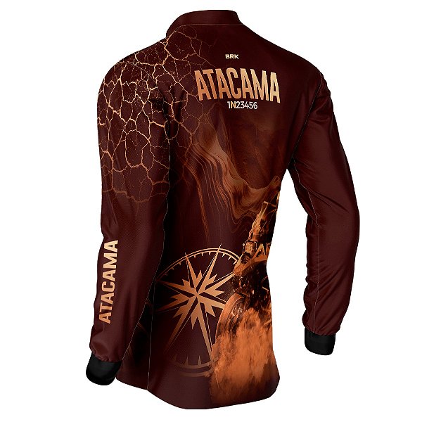 Camisa Motociclista BRK Deserto Atacama Expedição com Proteção Uv50+