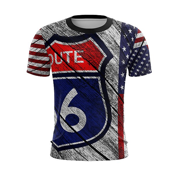 Camiseta Brk Route 66 EUA com Uv50