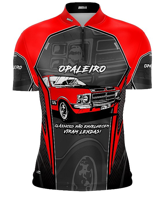 Camisa de Carros Antigos Brk Opala Vermelho com Uv50