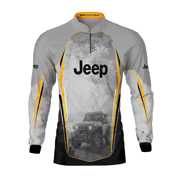 Camisa de Motociclismo BRK Off Road Cinza com Uv50