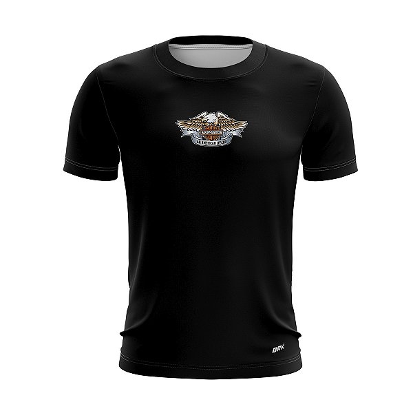 Camiseta de Motociclismo Brk Colorado Preta com Uv50