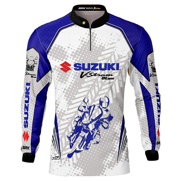 Camisa Motociclista Brk Moto V-Strom DL 1000 com Uv50