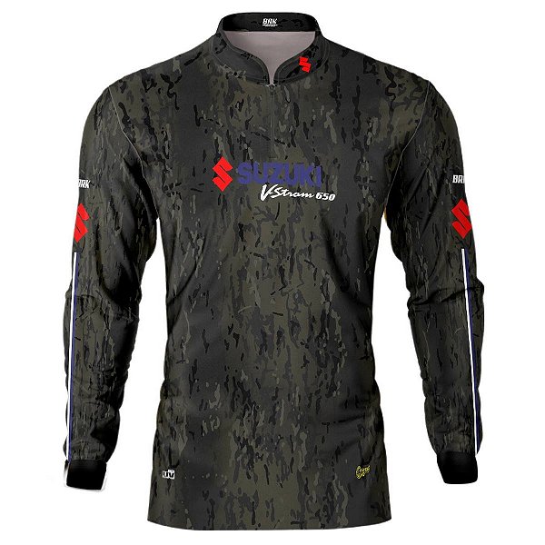 Camisa Motociclista Brk Moto V-Strom 650 com Uv50