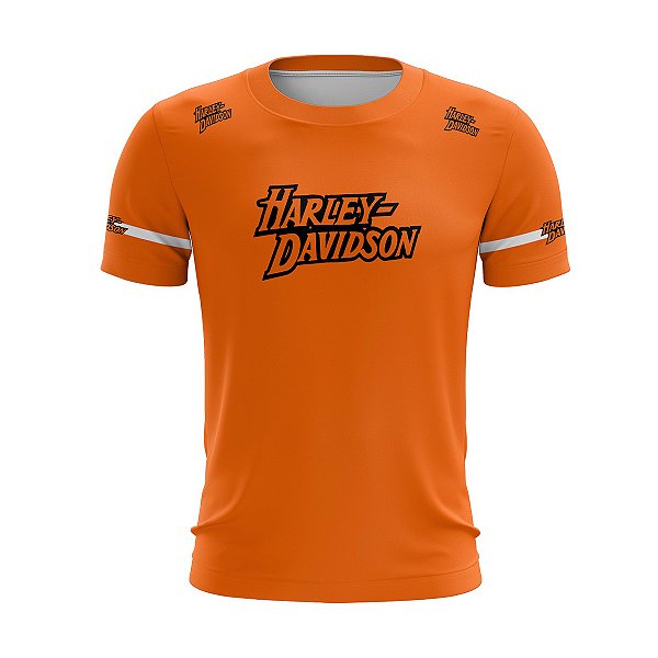 Camiseta de Motociclismo Brk Laranja com Uv50