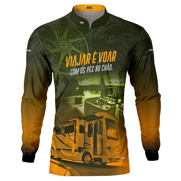 Camisa Off Road BRK Ônibus Motorhome com Proteção UV50+